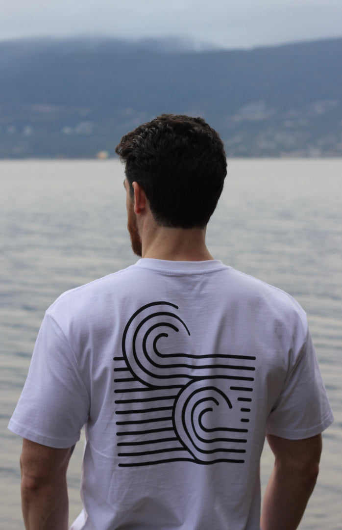 Twin Waves Tee - Salt