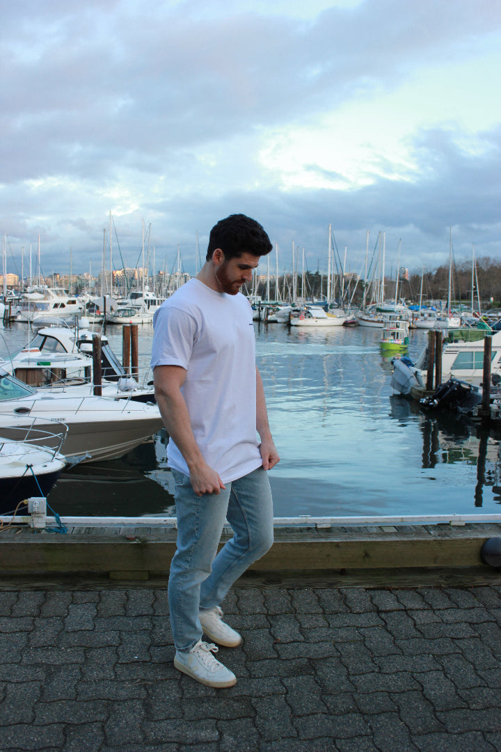 Twin Waves Tee - Salt